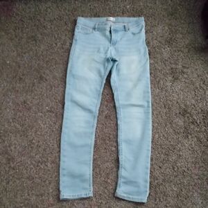 light blue skinny jeans